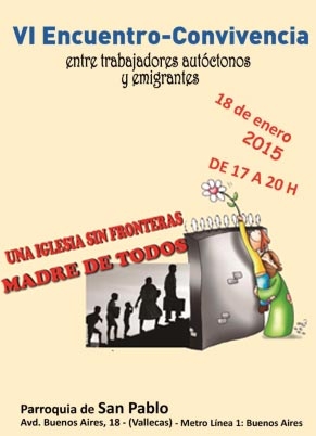 Pastoral del Trabajo celebra el domingo el VI Encuentro-Convivencia entre  trabajadores autóctonos y emigrantes
