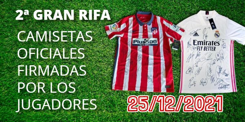 La Presentación de Nuestra Señora organiza una segunda rifa de camisetas del Atleti y del Madrid firmadas por los jugadores