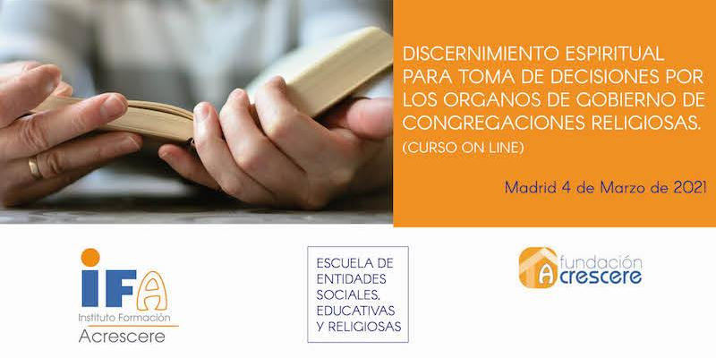Fundación Acrescere imparte en modalidad virtual un curso de discernimiento espiritual para toma de decisiones