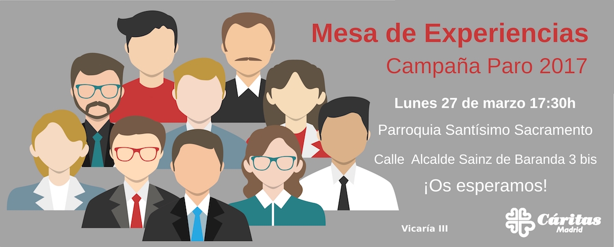 Cáritas Vicaría III celebra una mesa de experiencias con motivo de la Campaña contra el Paro