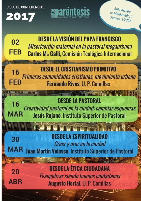 EntreParéntesis ofrece la conferencia 'Primeras comunidades cristianas, movimiento urbano'