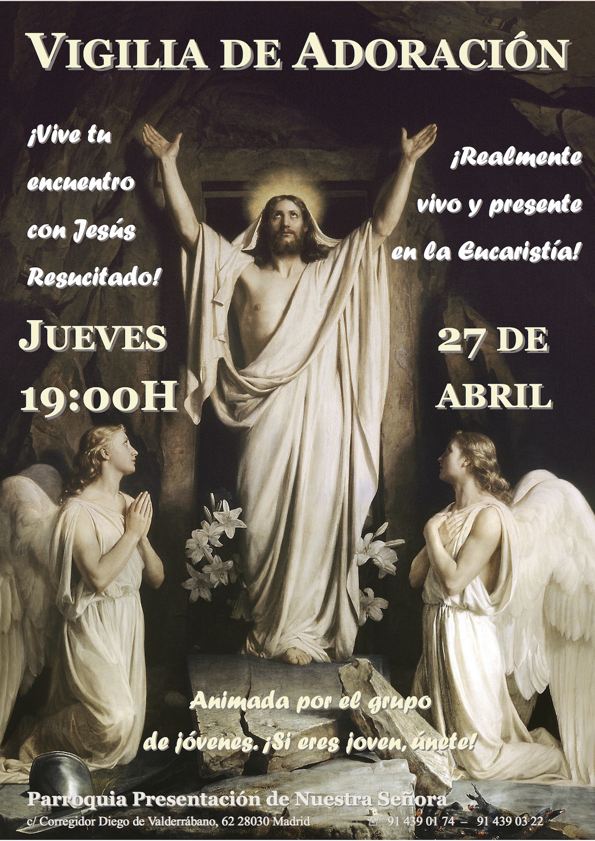 Vigilia de adoración en la parroquia Presentación de Nuestra Señora