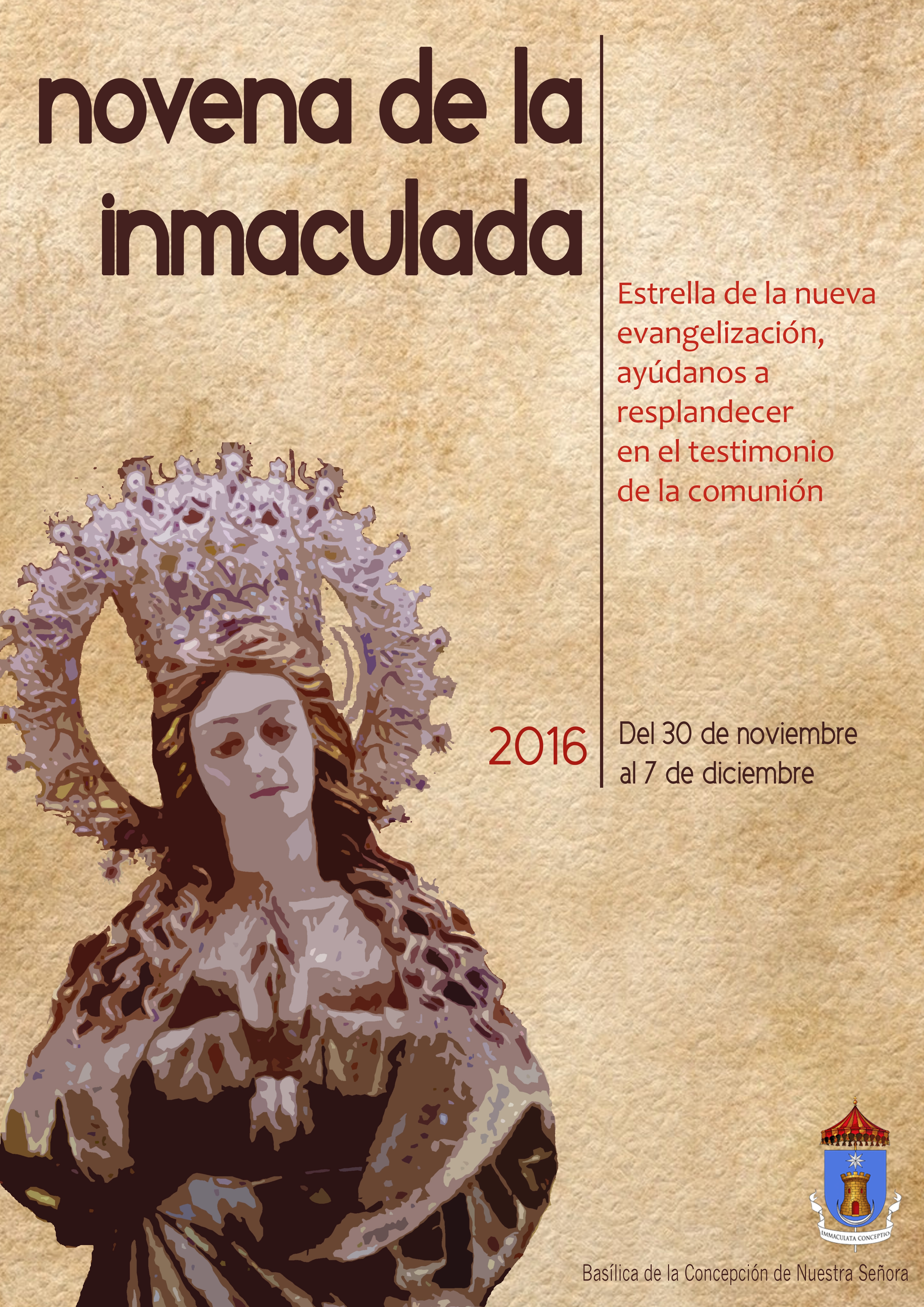 Monseñor Algora predica la novena a la Inmaculada en la basílica de la Concepción de Goya