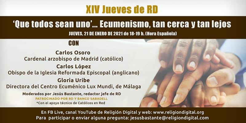 El cardenal Osoro y el obispo anglicano Carlos López participan en un encuentro virtual sobre ecumenismo