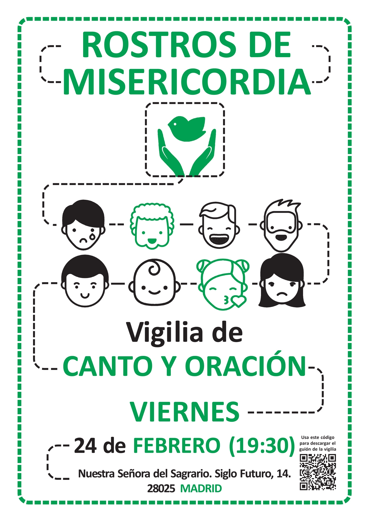 La iglesia Nuestra Señora del Sagrario acoge una vigilia de canto y oración