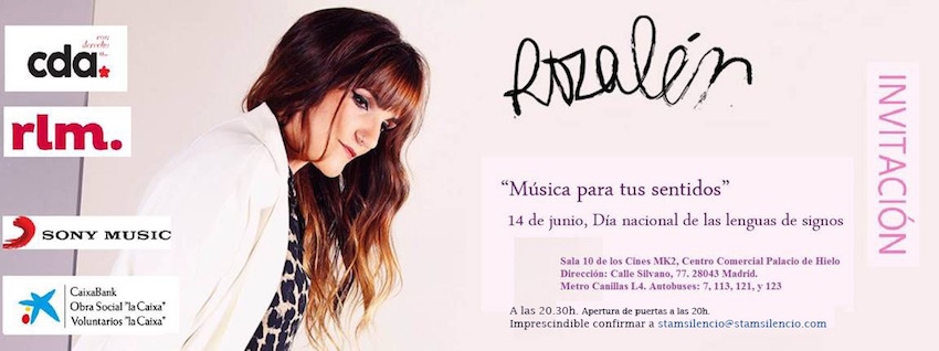 Madrimaná invita a personas sordas de Santa María del Silencio al concierto privado de Rozalén