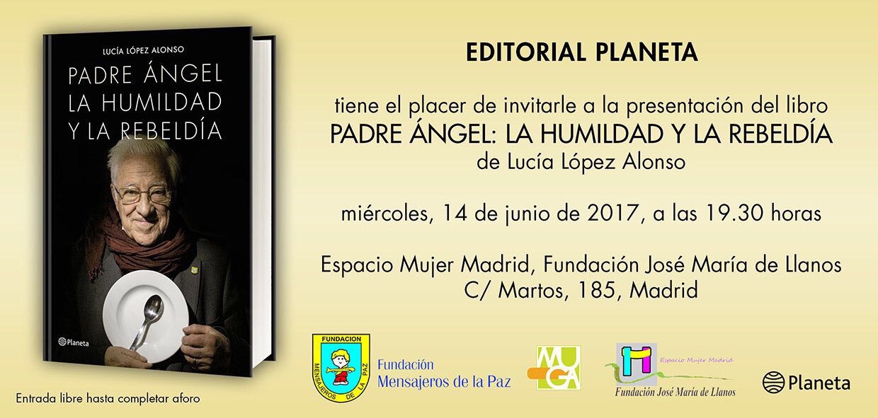 Editorial Planeta presenta el libro 'Padre Ángel: la humildad y la rebeldía'
