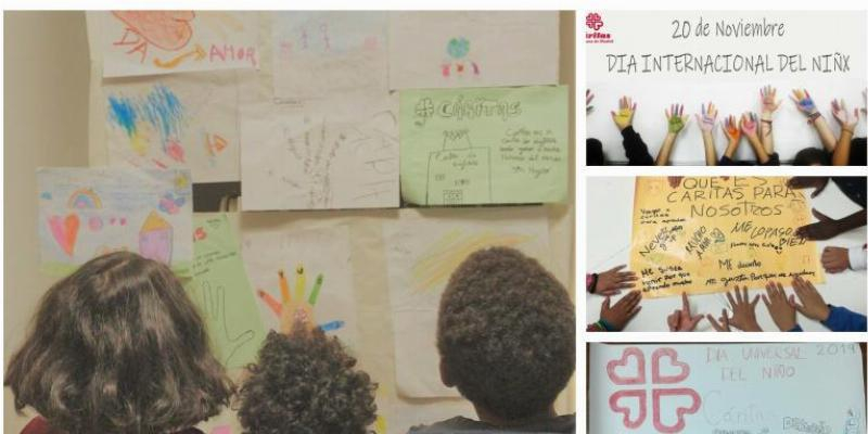 Cáritas Madrid se une al Día Mundial de la Infancia con el lema «Paraguas para protegernos»
