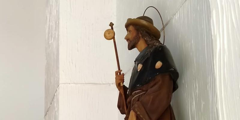 Aoslos conmemora sus fiestas patronales en honor a san Roque con Misa y procesión