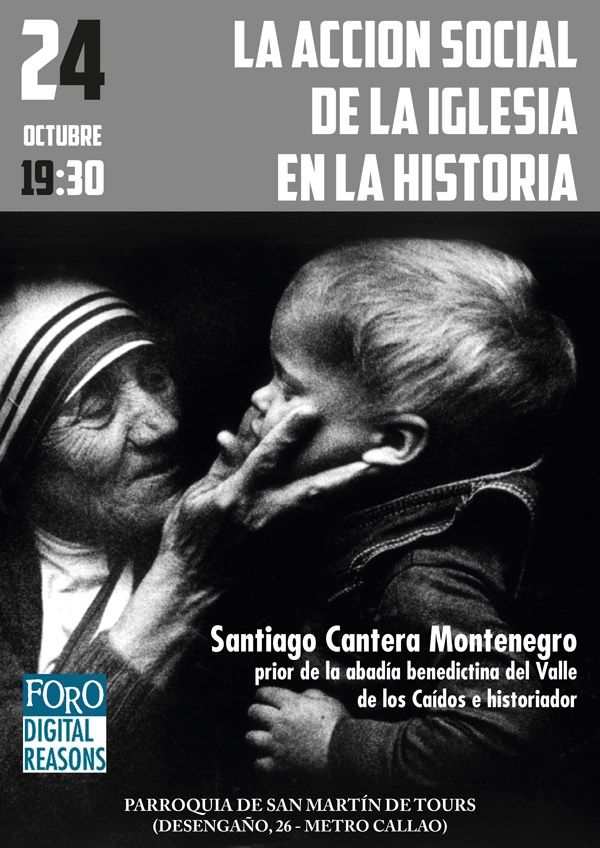 El prior del Valle de los Caídos habla en San Martín de Tours de la acción social de la Iglesia