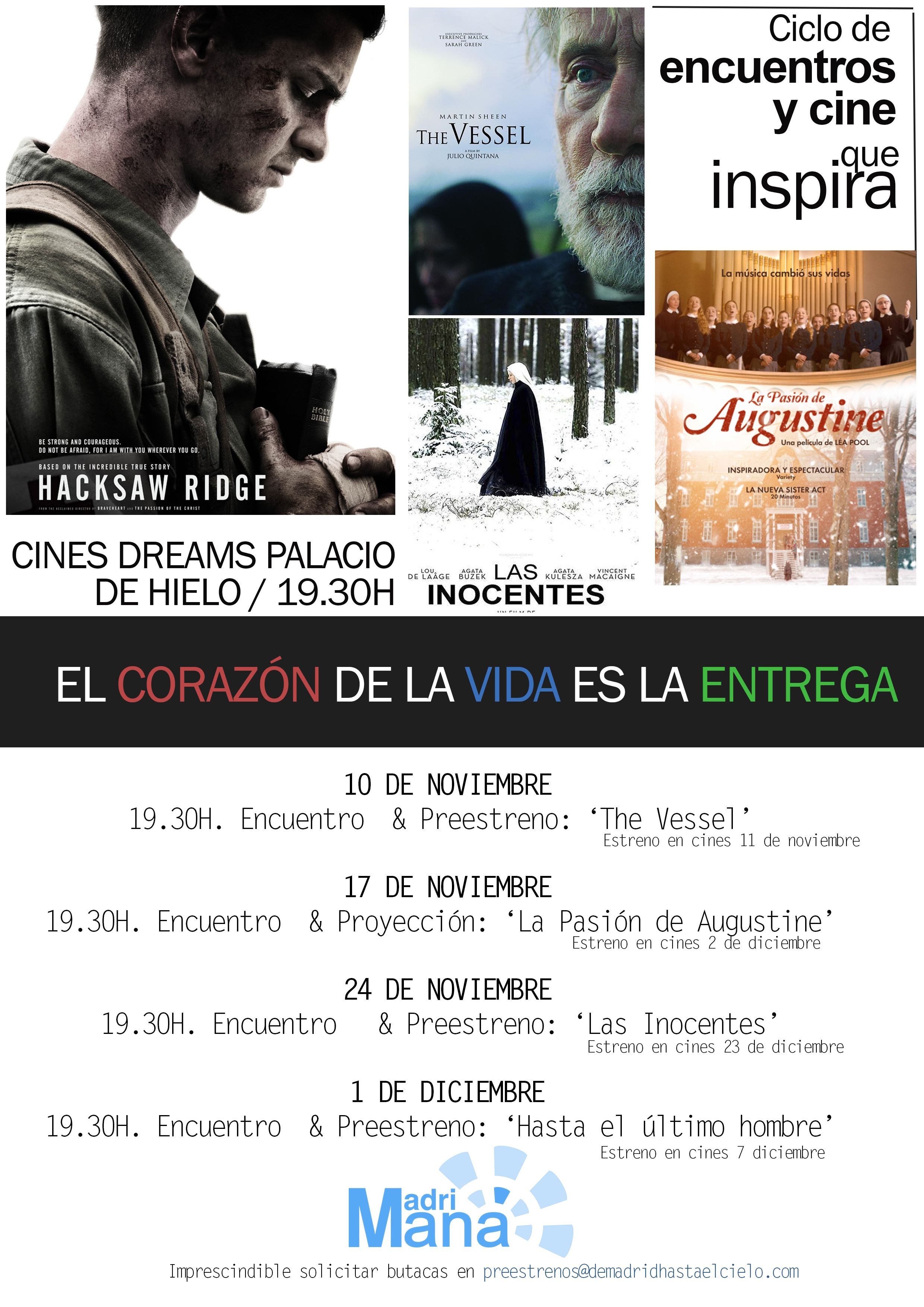 MADRIMANÁ preestrena 'Hasta el último hombre', dirigida por Mel Gibson