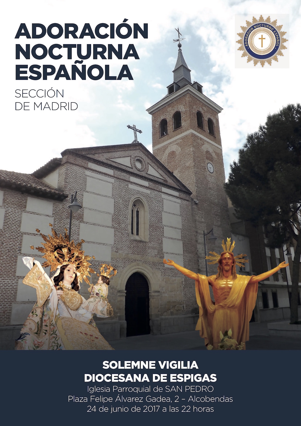 La Vigilia de Espigas de la Adoración Nocturna se celebra en la parroquia San Pedro Apóstol de Alcobendas