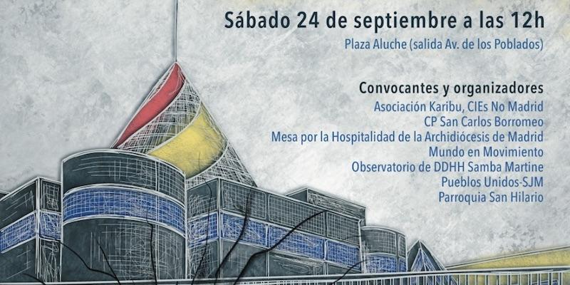 'En el CIE no hay futuro', lema de la vigilia convocada ante el Centro de Internamiento de Extranjeros de Aluche