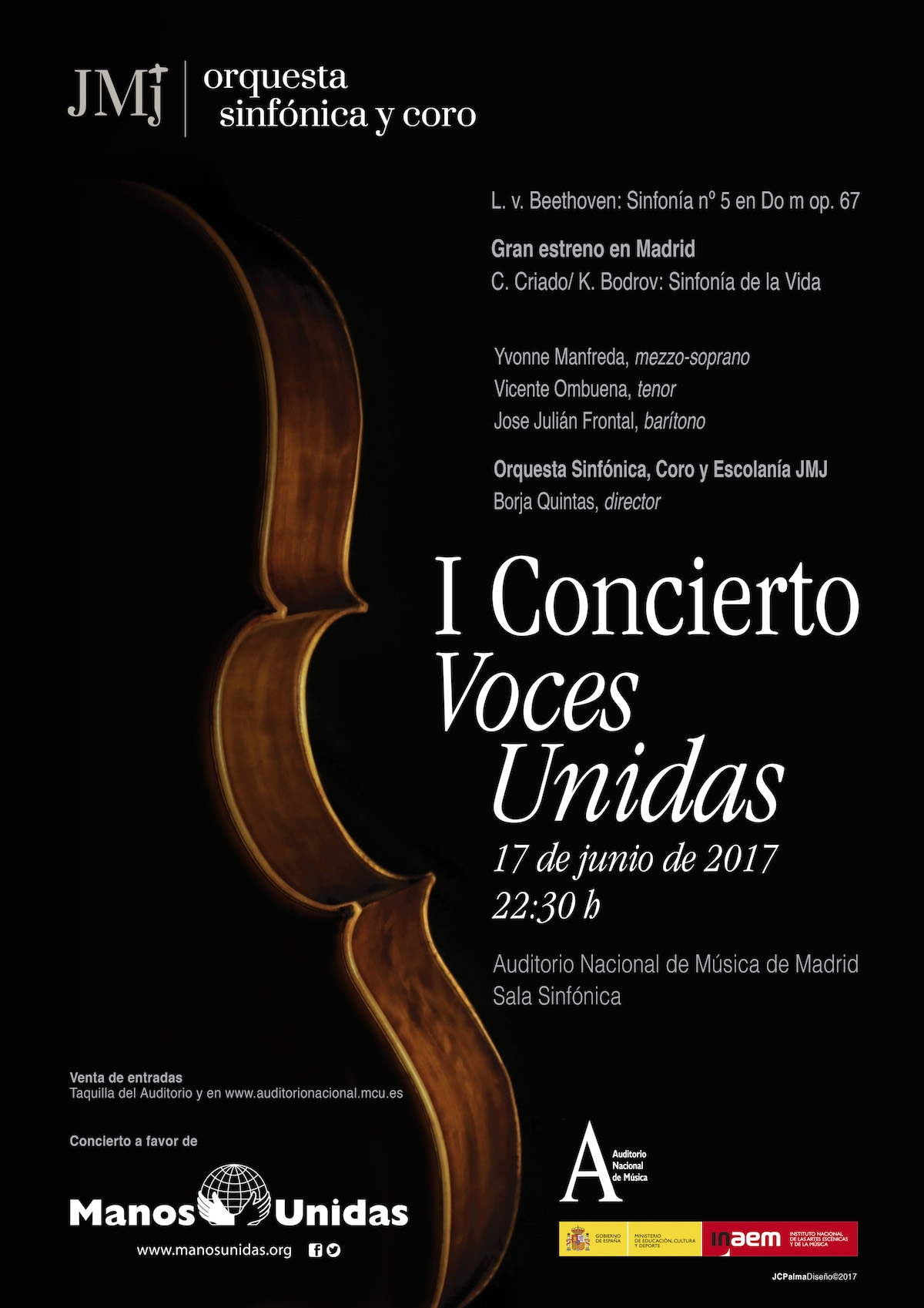 Orquesta Sinfónica, Coro y Escolanía JMJ ofrecen un concierto a favor de Manos Unidas