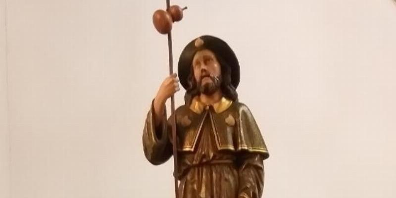 Santa Ana de Cinco Villas festeja a san Roque con Misa y procesión