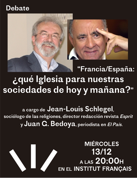 El Instituto francés de Madrid organiza el debate 'Francia-España: ¿Qué Iglesia para nuestras sociedades de hoy y mañana?'