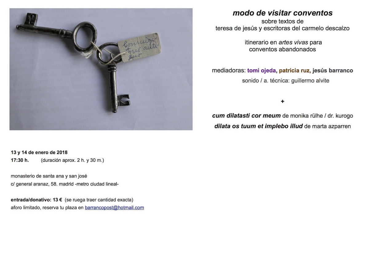 El monasterio de Santa Ana y San José muestra este fin de semana el modo de visitar conventos