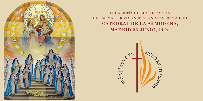 El cardenal Becciu preside la beatificación de 14 mártires concepcionistas franciscanas en la catedral