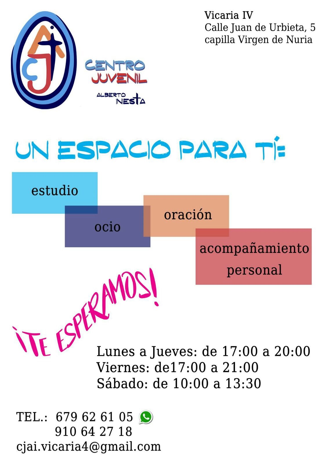 El Centro Juvenil Alberto Iniesta de la Vicaría IV, 'Un espacio para ti'