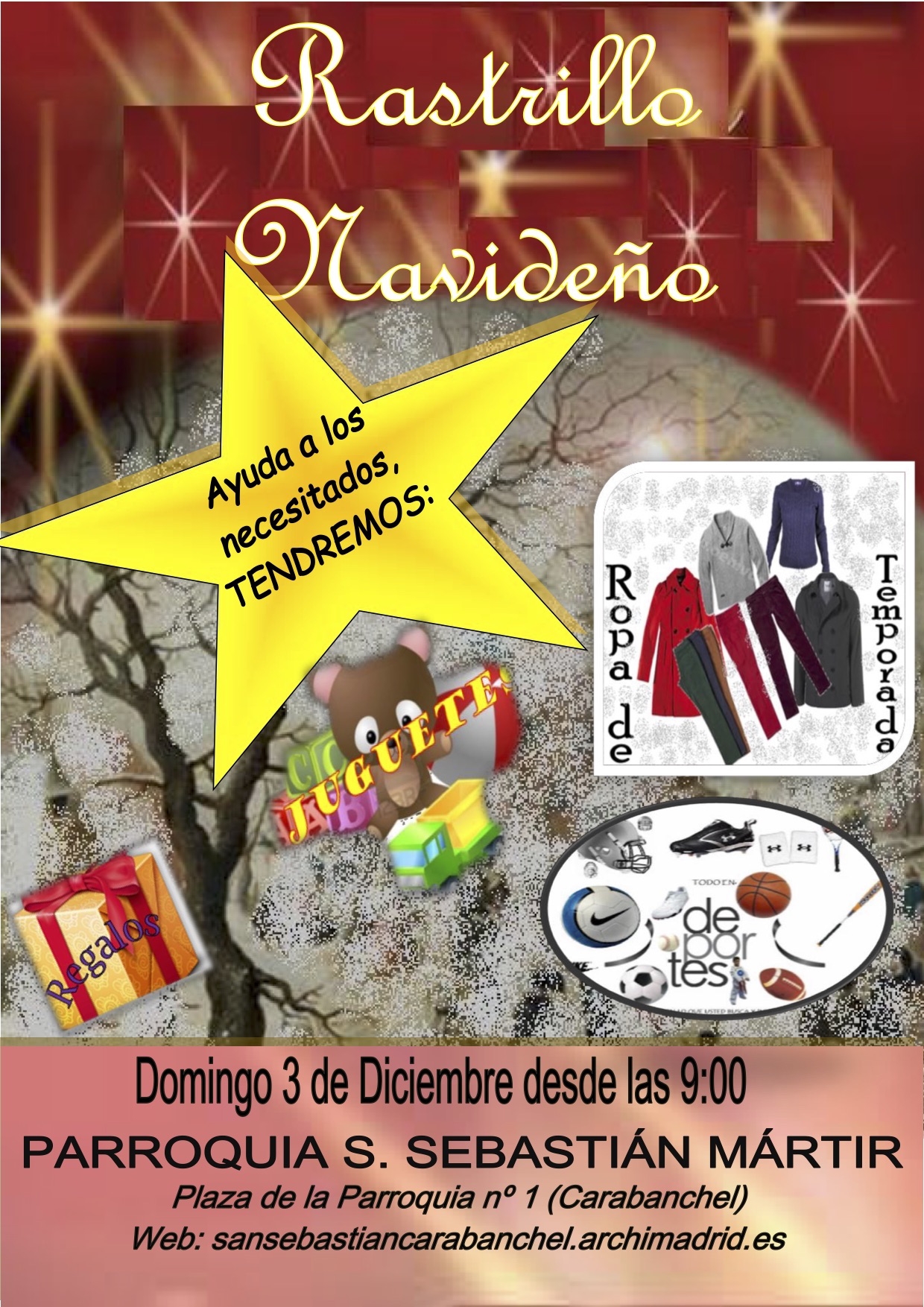 San Sebastián Mártir organiza un Rastrillo navideño